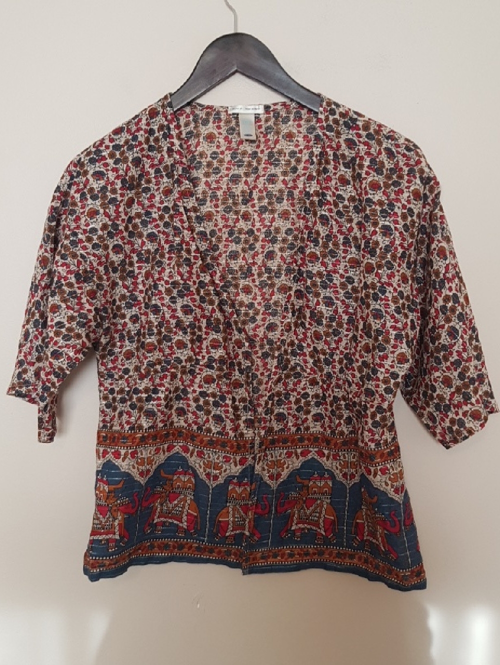 Old Navy Boho Layering Piece Flrola Paisley Elephant Print